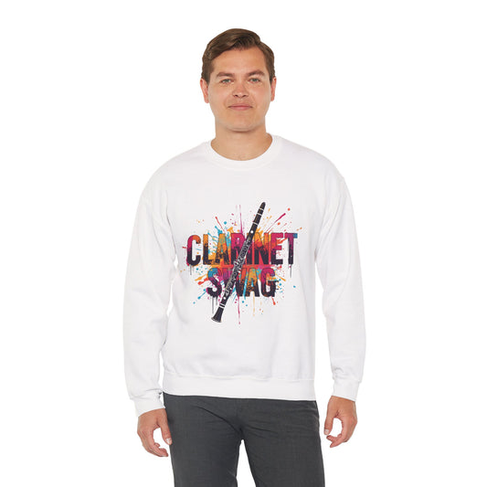 "Clarinet Swag" Colorful Unisex Crewneck Sweatshirt