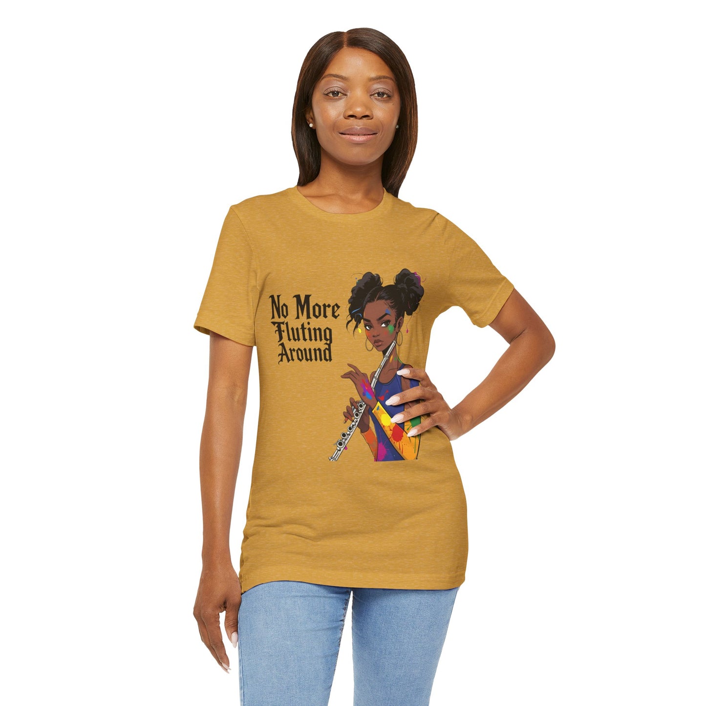 "No More Fluting Around" Unisex Musician Tee