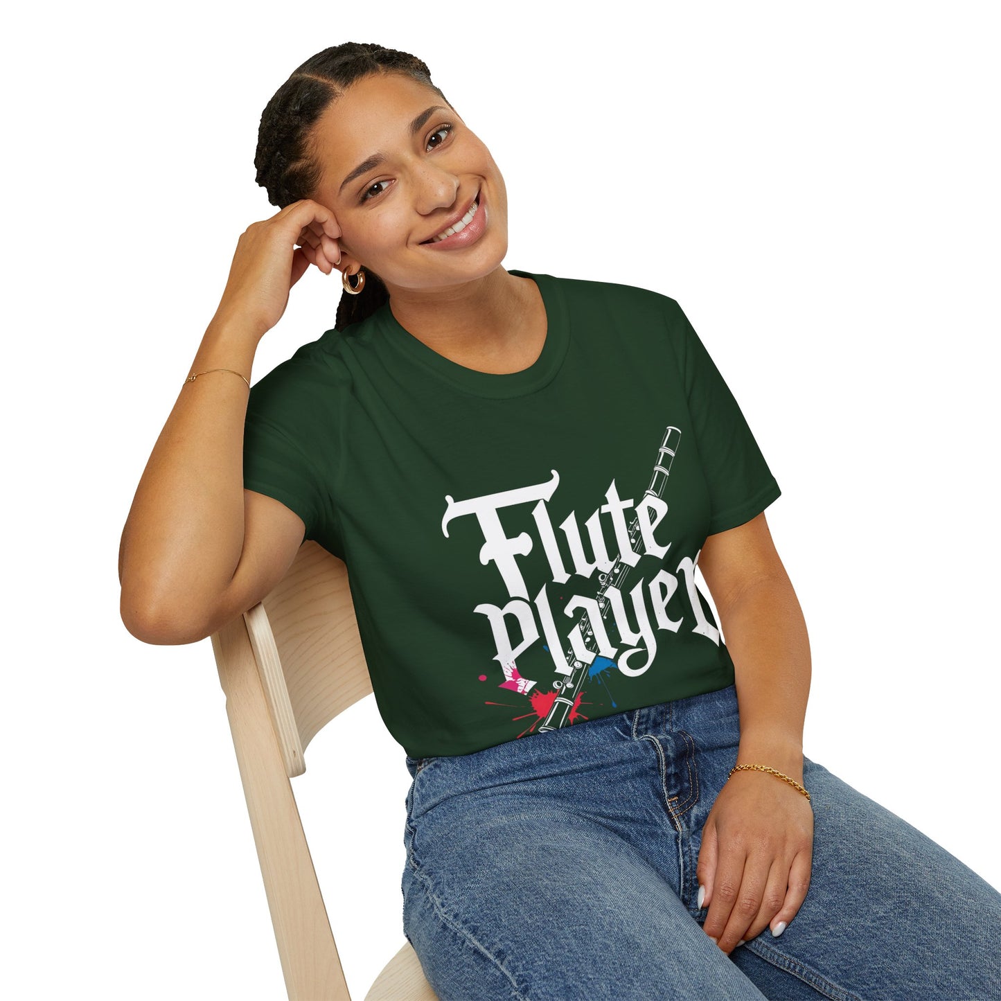 "Flute Player" Unisex T-Shirt