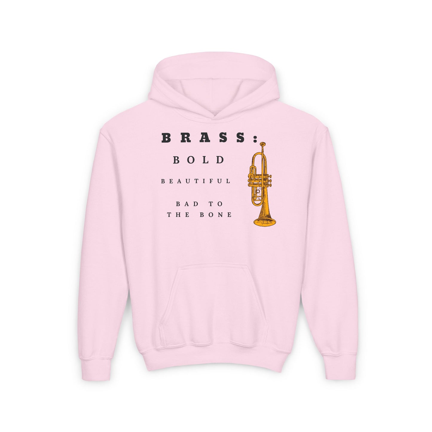 "Brass Bold" Heavy Blend Hooded Sweatshirt