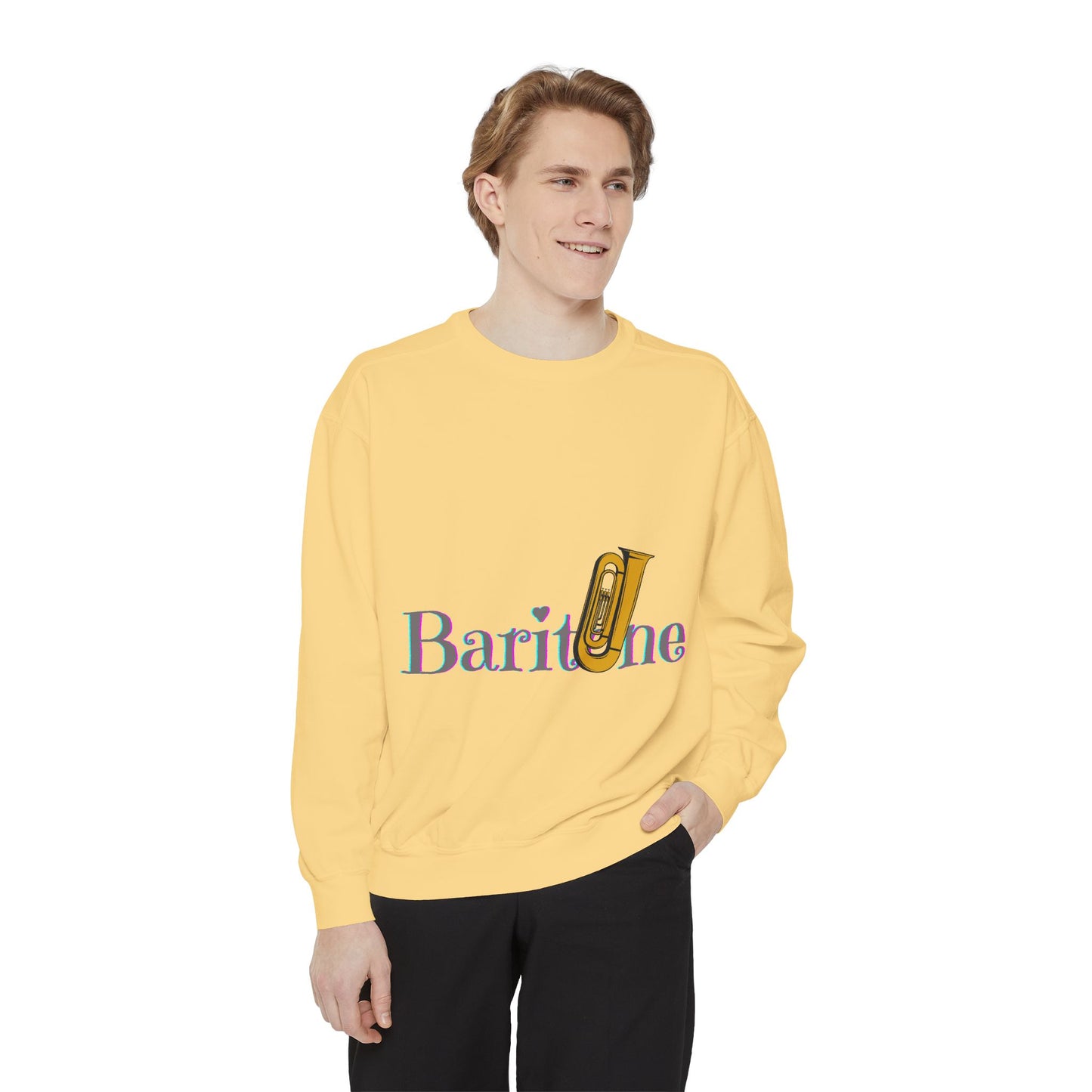 "Baritone" Unisex Garment-Dyed Sweatshirt