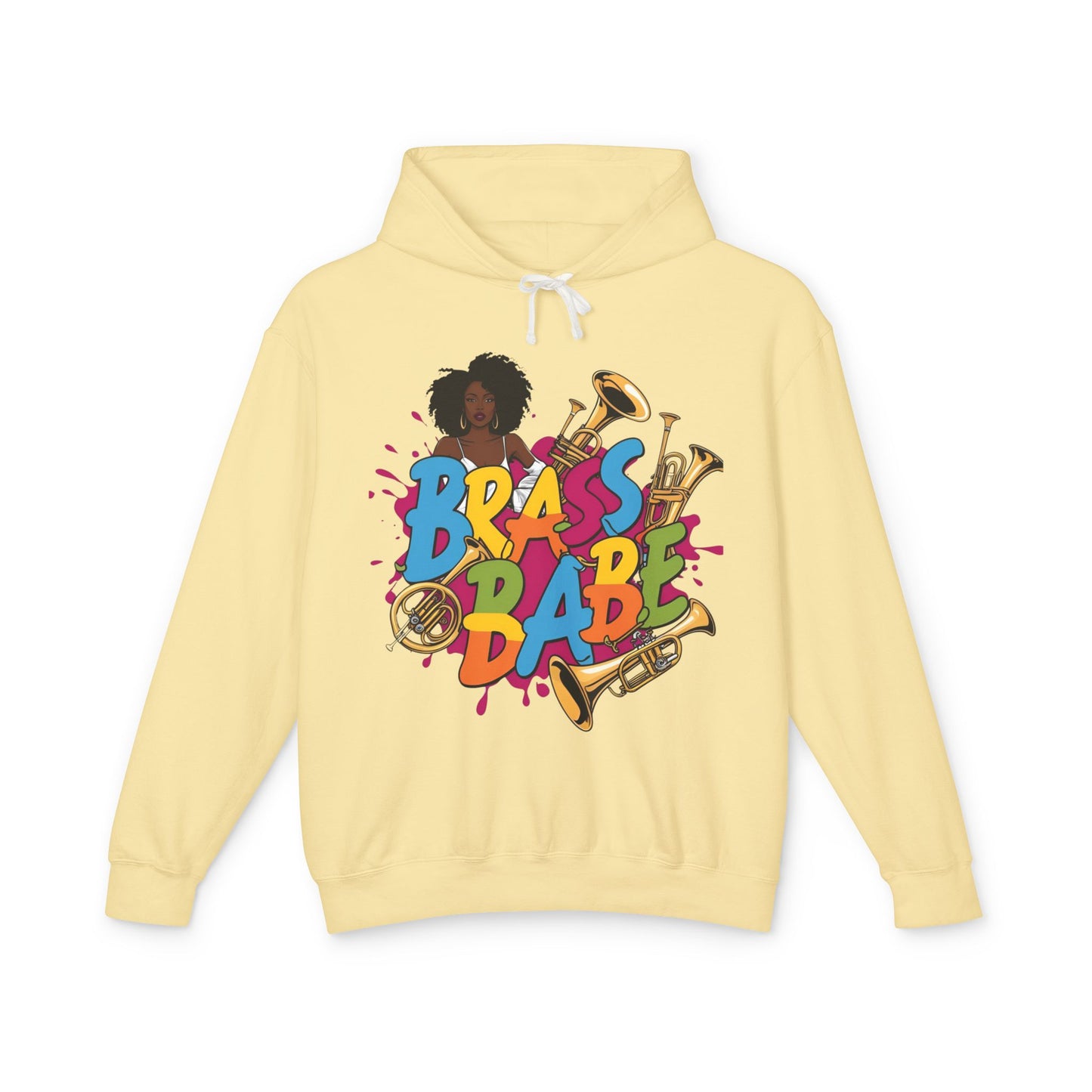 Unisex "Brass Babe" Lightweight Hooded Sweatshirt