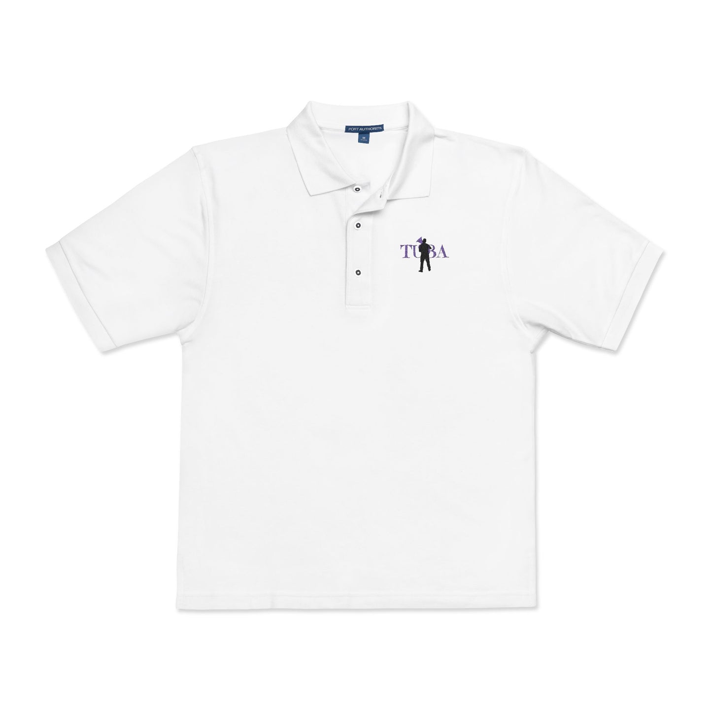 "Tuba" Embroidered Unisex Casual Polo Shirt