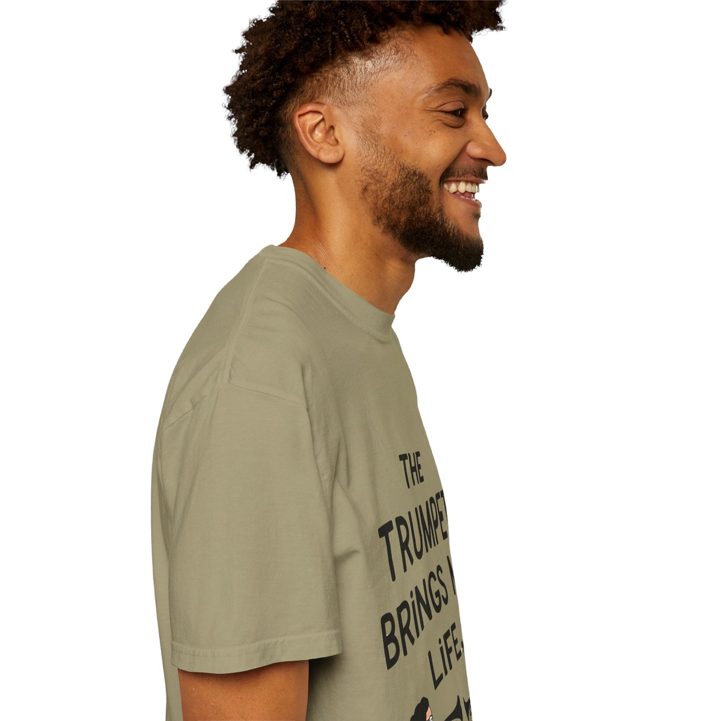 "The Trumpet Brings Me Life" Unisex Garment-Dyed T-Shirt