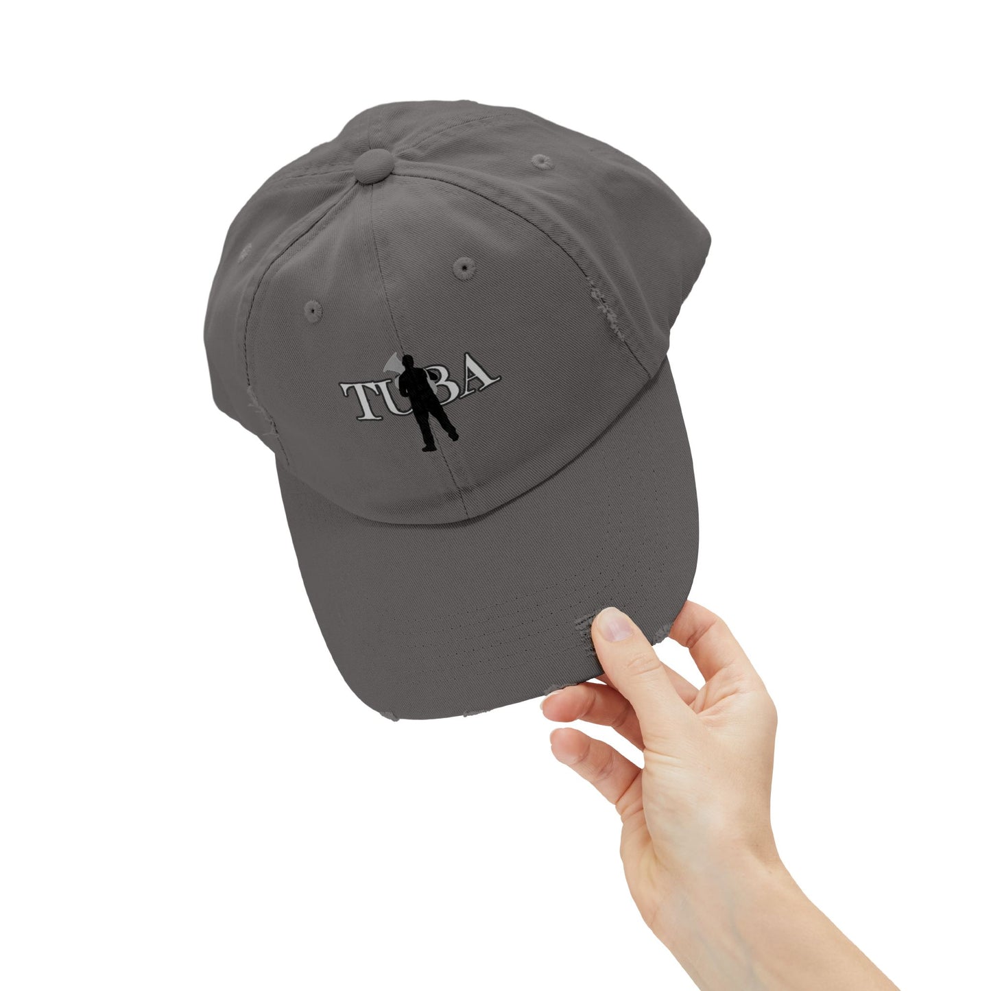 Unisex Tuba Distressed Cap