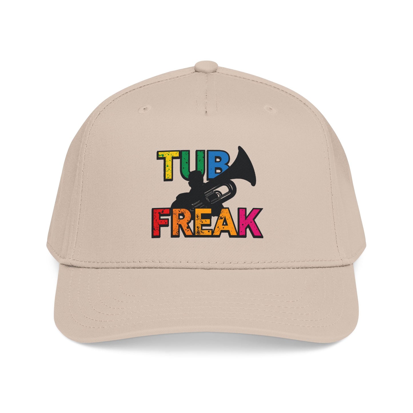 Tuba Player Baseball Cap — Colorful Retro Band Embroidered Hat