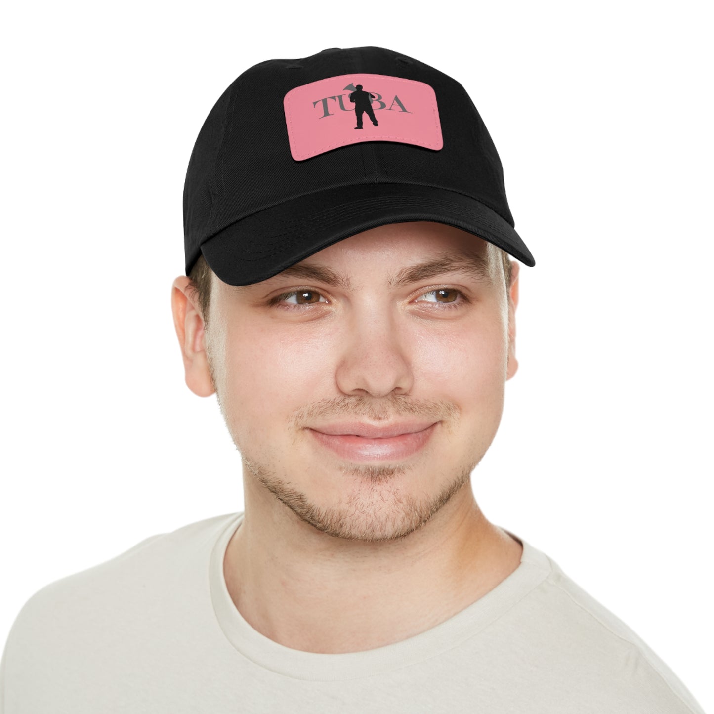 "Tuba"  Dad Hat with Leather Patch (Rectangle)