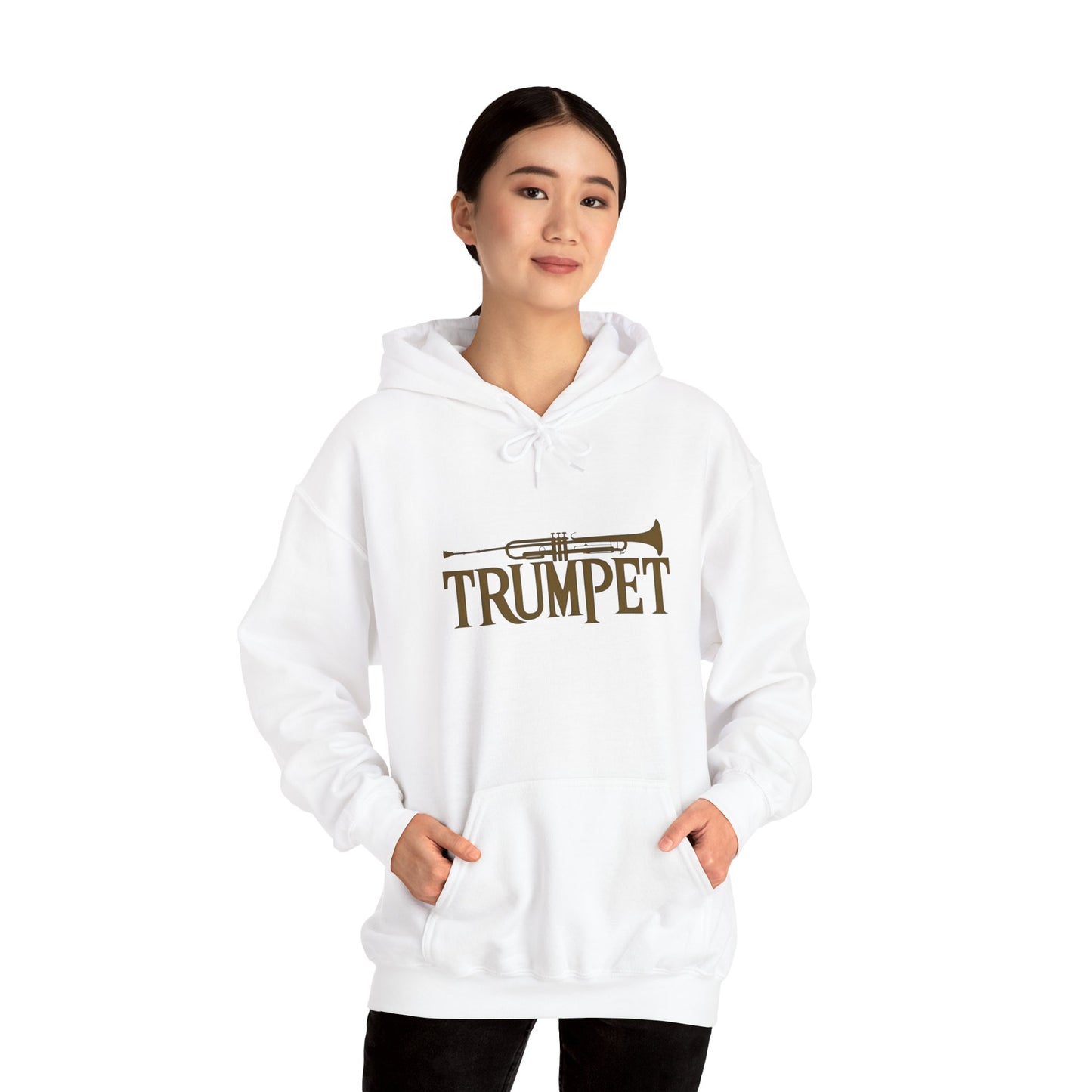 Vintage Design "Trumpet" Unisex Heavy Blend™ Hooded Sweatshirt