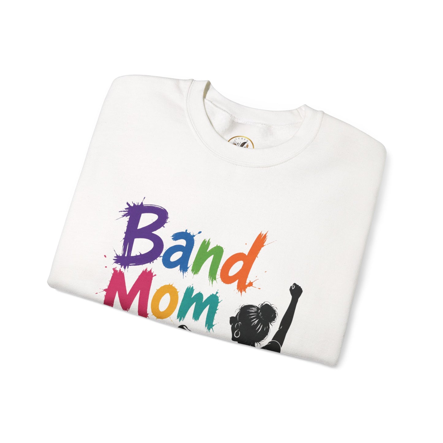 Colorful Band Mom Crew-Neck Sweatshirt
