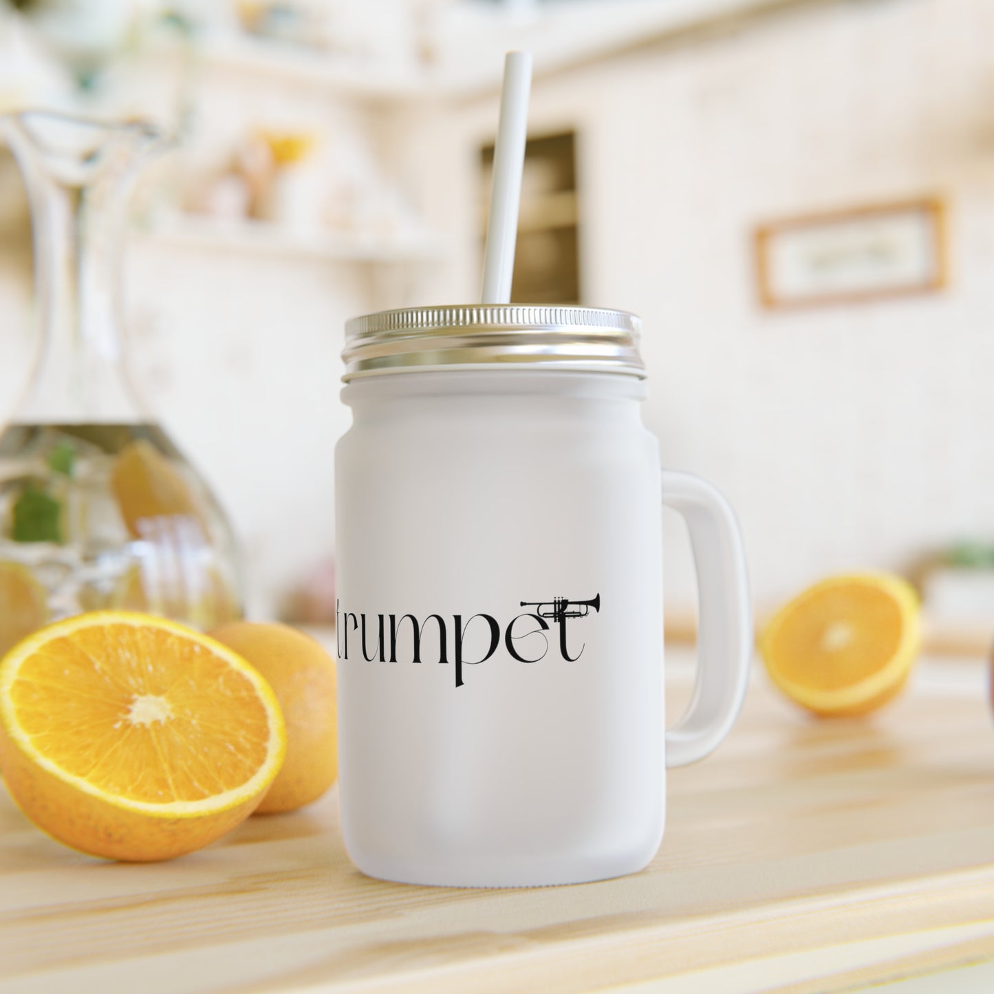 " Trumpet" Mason Jar