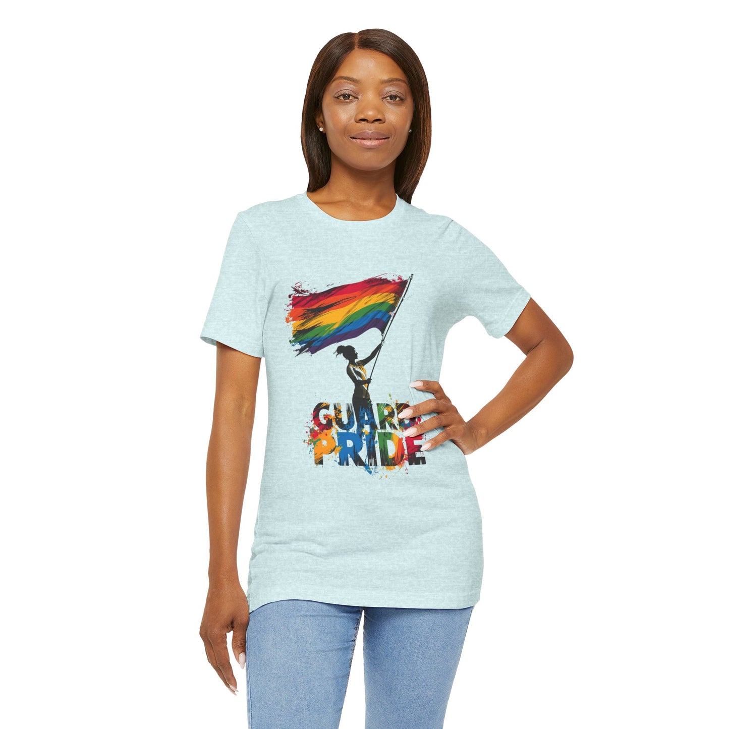 Guard Pride Tee - Color Guard Rainbow Flag Shirt