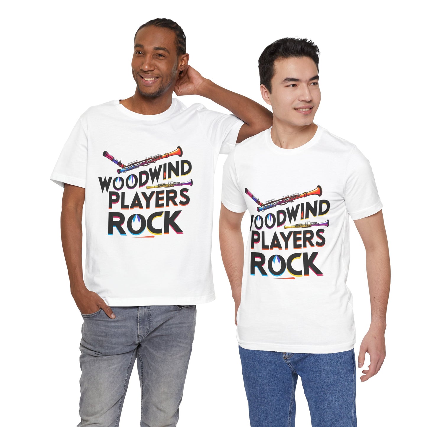 "Woodwind Players Rock" Unisex Short Sleeve T-Shirt