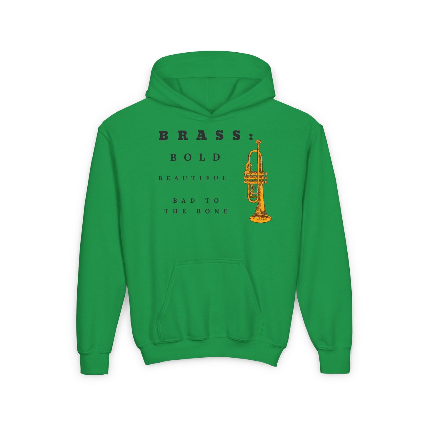 "Brass Bold" Heavy Blend Hooded Sweatshirt