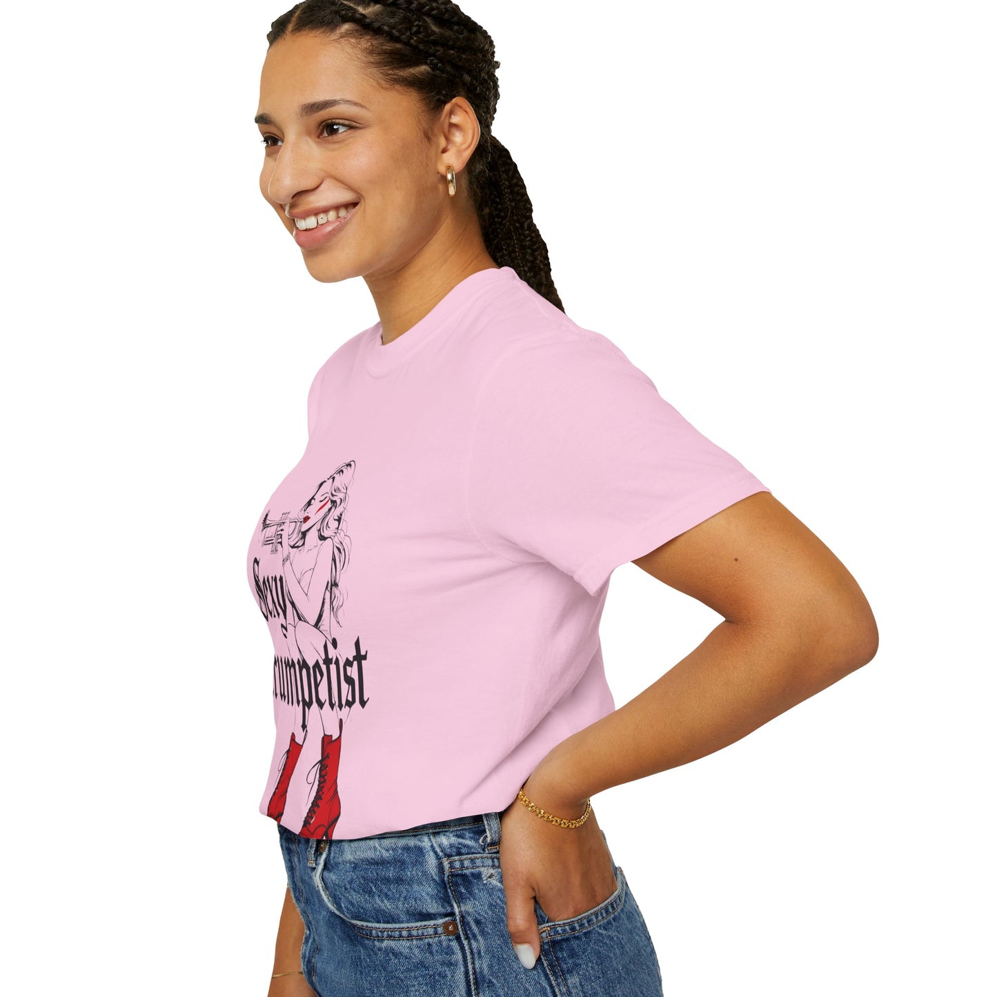 "Sexy Trumpetist"  Unisex Garment-Dyed T-shirt