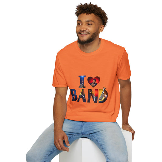 I Love Band Unisex Softstyle T-Shirt