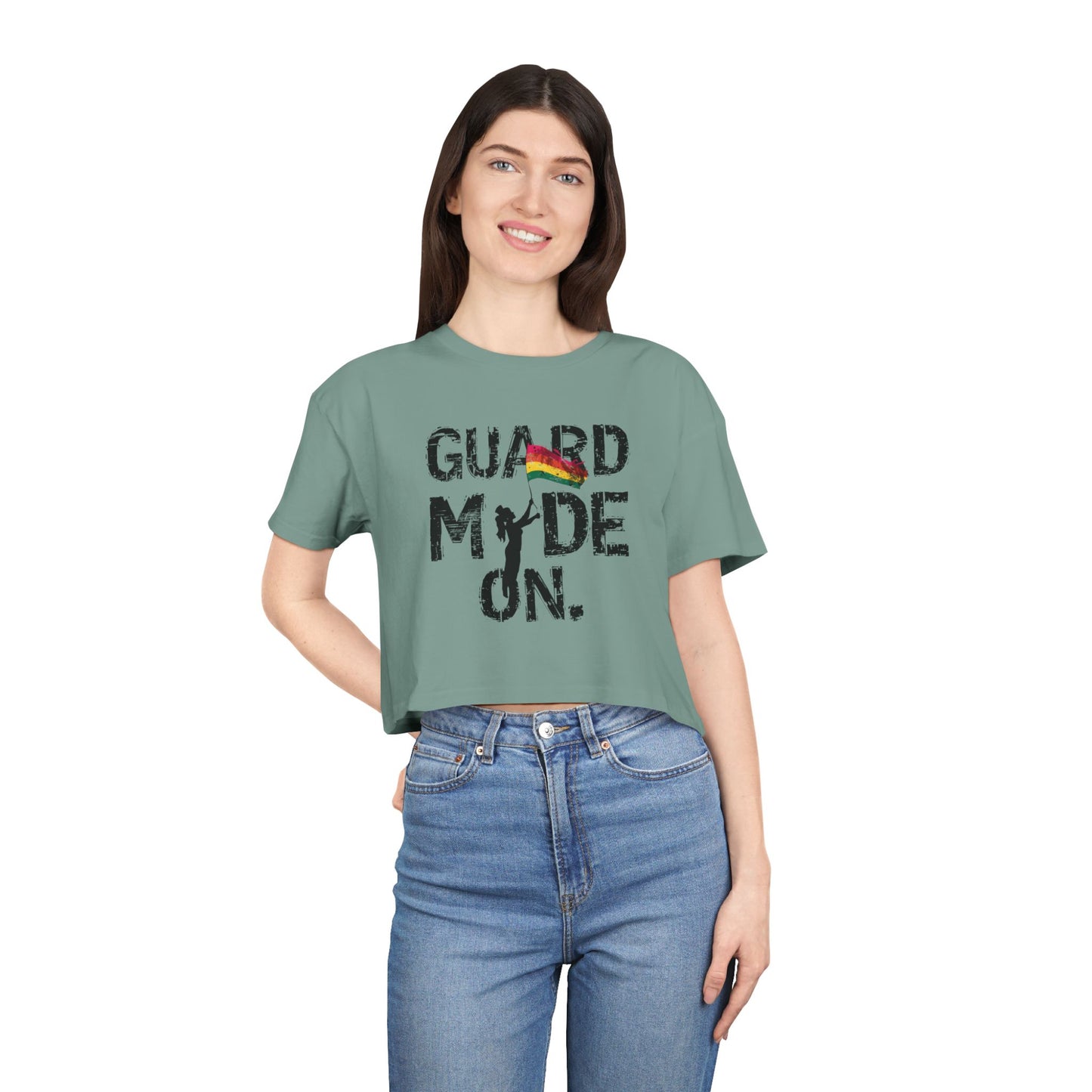 Women's "Guard Mode" Crop Tee