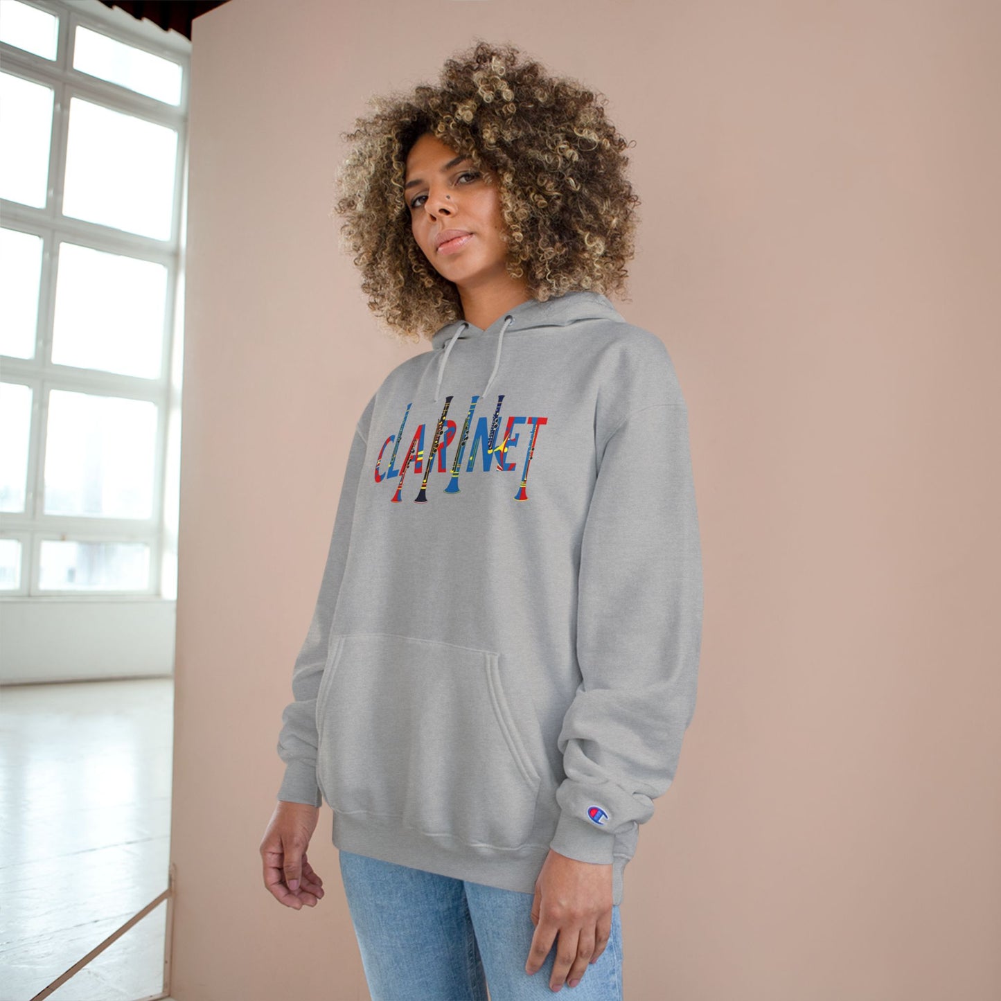 Colorful "Clarinet" Champion Hoodie