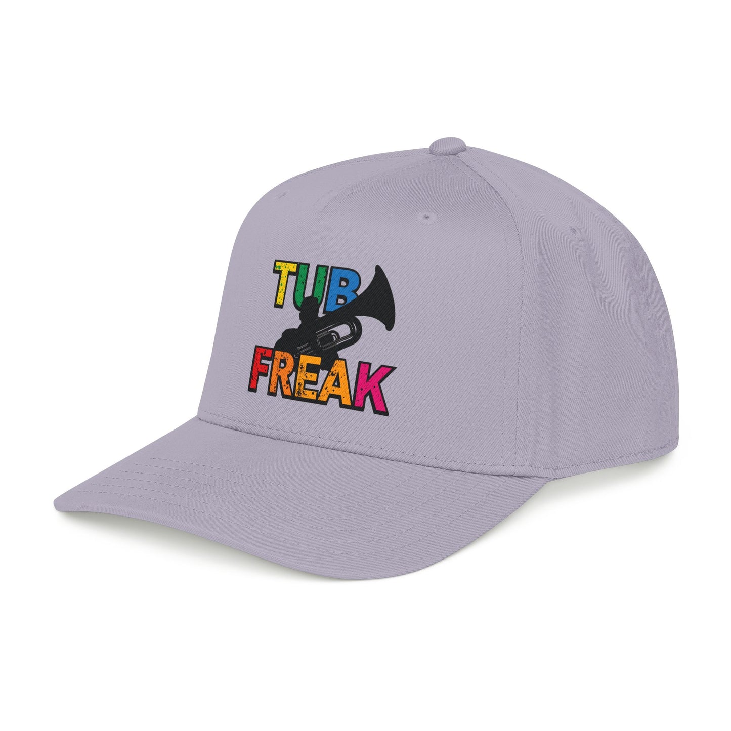 Tuba Player Baseball Cap — Colorful Retro Band Embroidered Hat