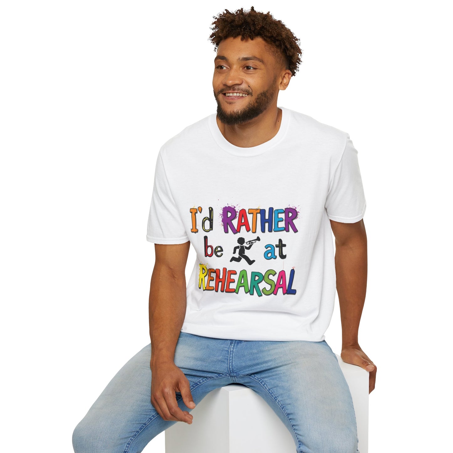 Colorful "I'd Rather Be at Rehearsal" T-Shirt