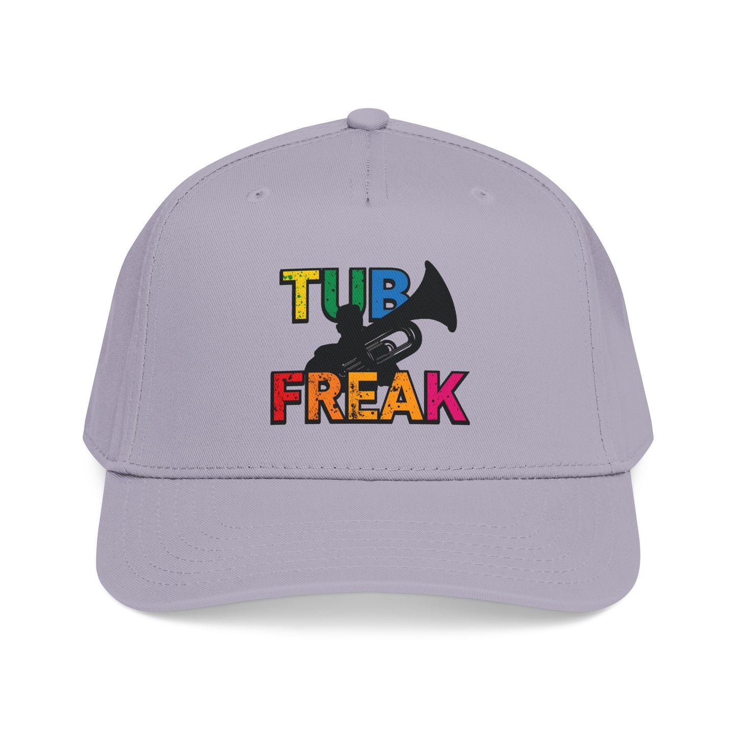 Tuba Player Baseball Cap — Colorful Retro Band Embroidered Hat