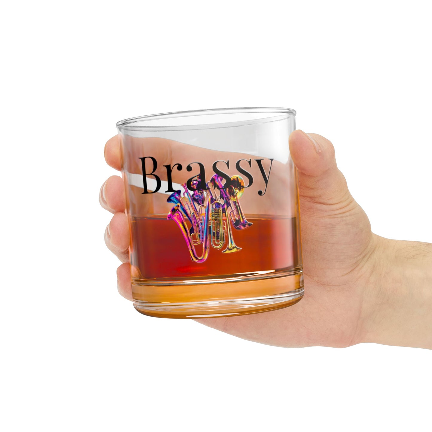 "Brassy" Rocks Glass, 10oz