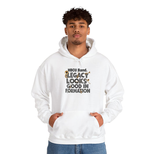 “HBCU Band: Legacy Looks Good in Formation” Unisex Hoodie