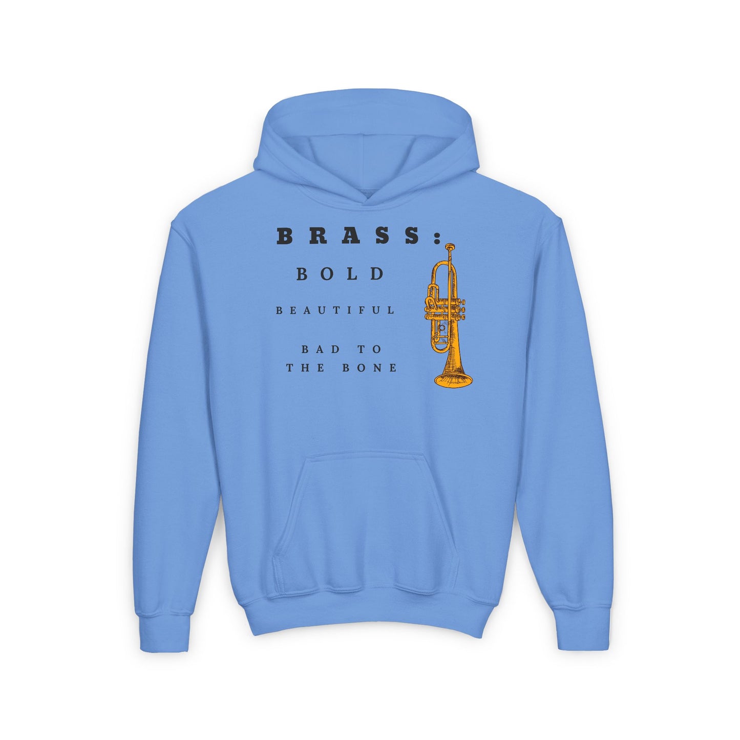 "Brass Bold" Heavy Blend Hooded Sweatshirt