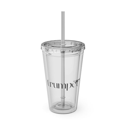 Sun-splash Tumbler with Straw, 16 oz.