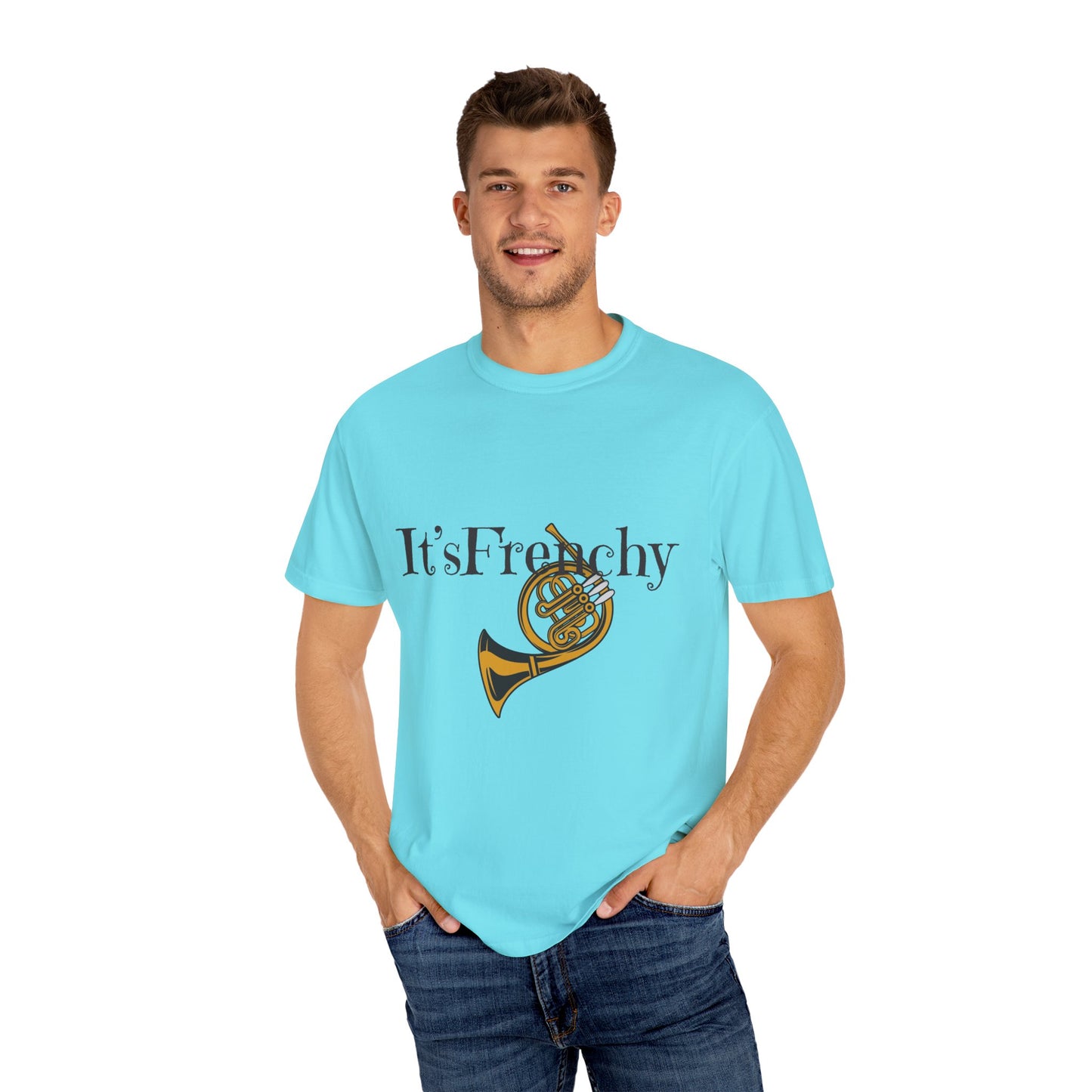 "French Horn" Unisex Garment-Dyed T-shirt