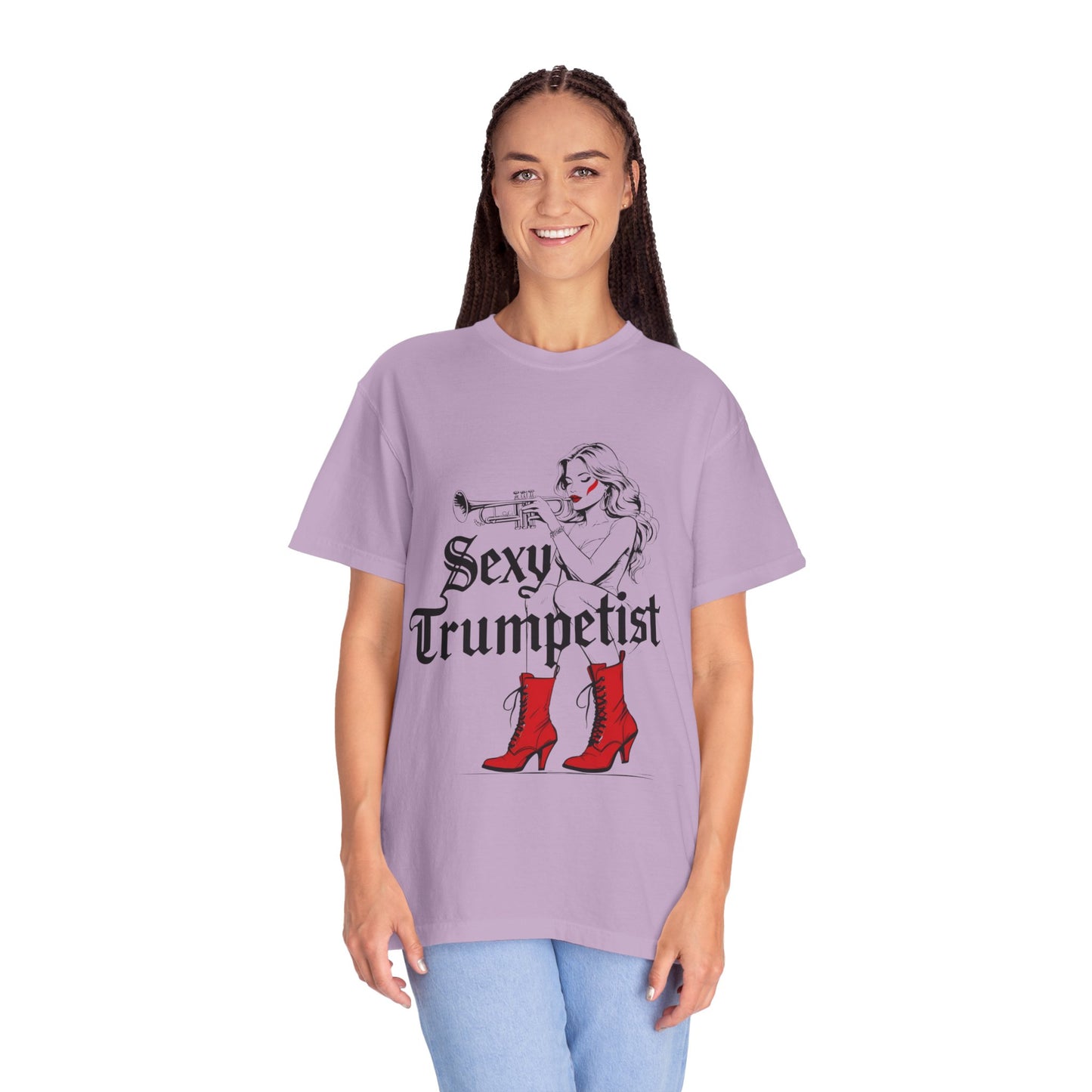 "Sexy Trumpetist"  Unisex Garment-Dyed T-shirt