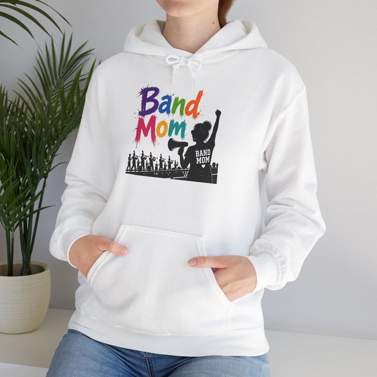 Colorful Band Mom Hoodie