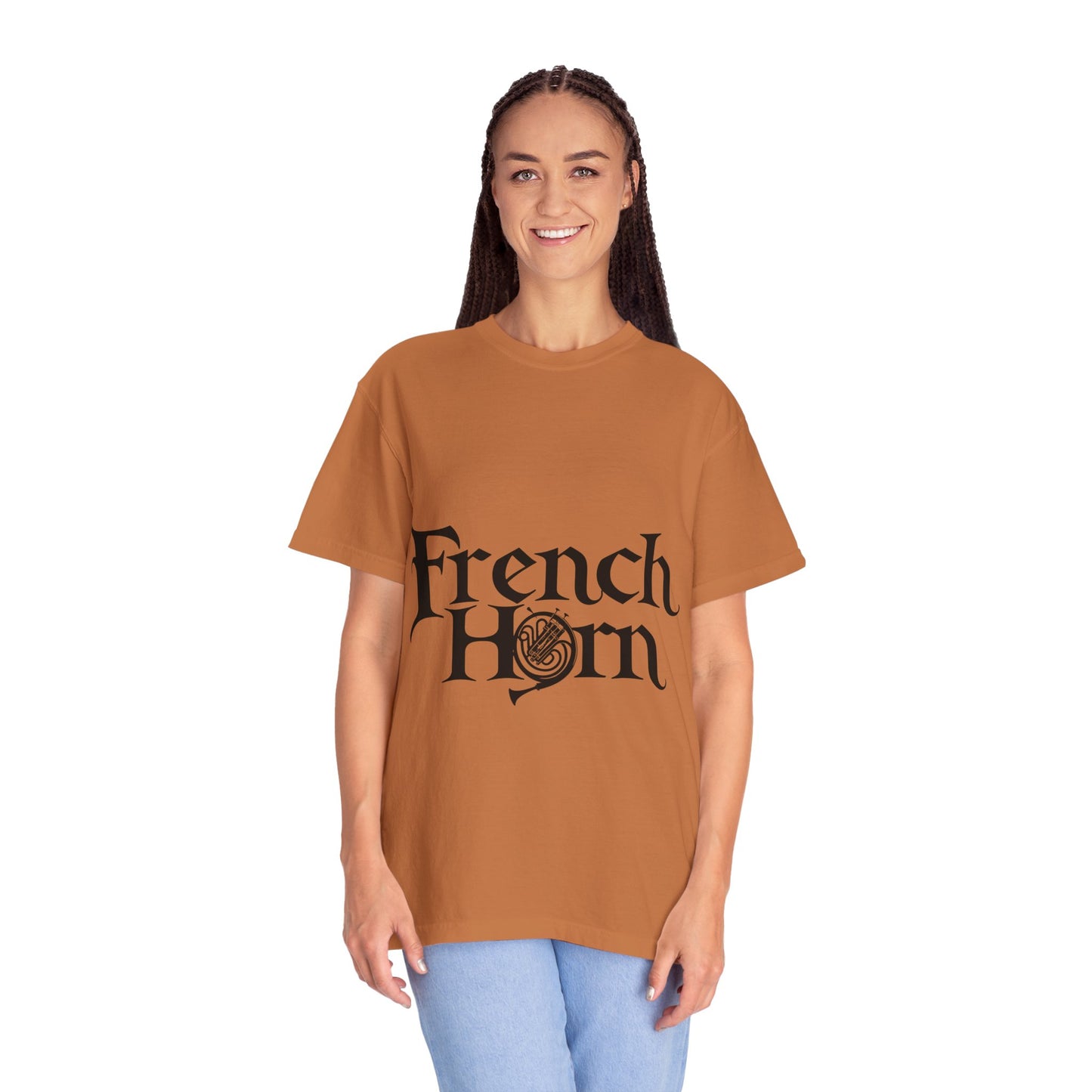 "French Horn" Unisex Garment-Dyed T-shirt