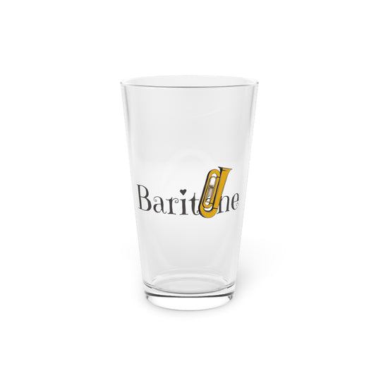 "Baritone" Pint Glass, 16oz
