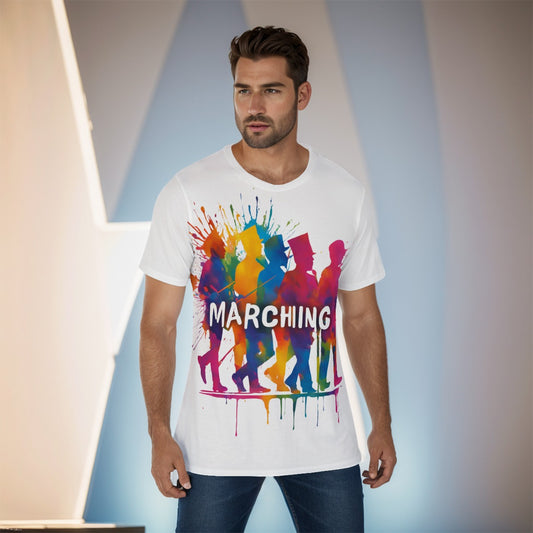 Men's "Marching" O-Neck T-Shirt