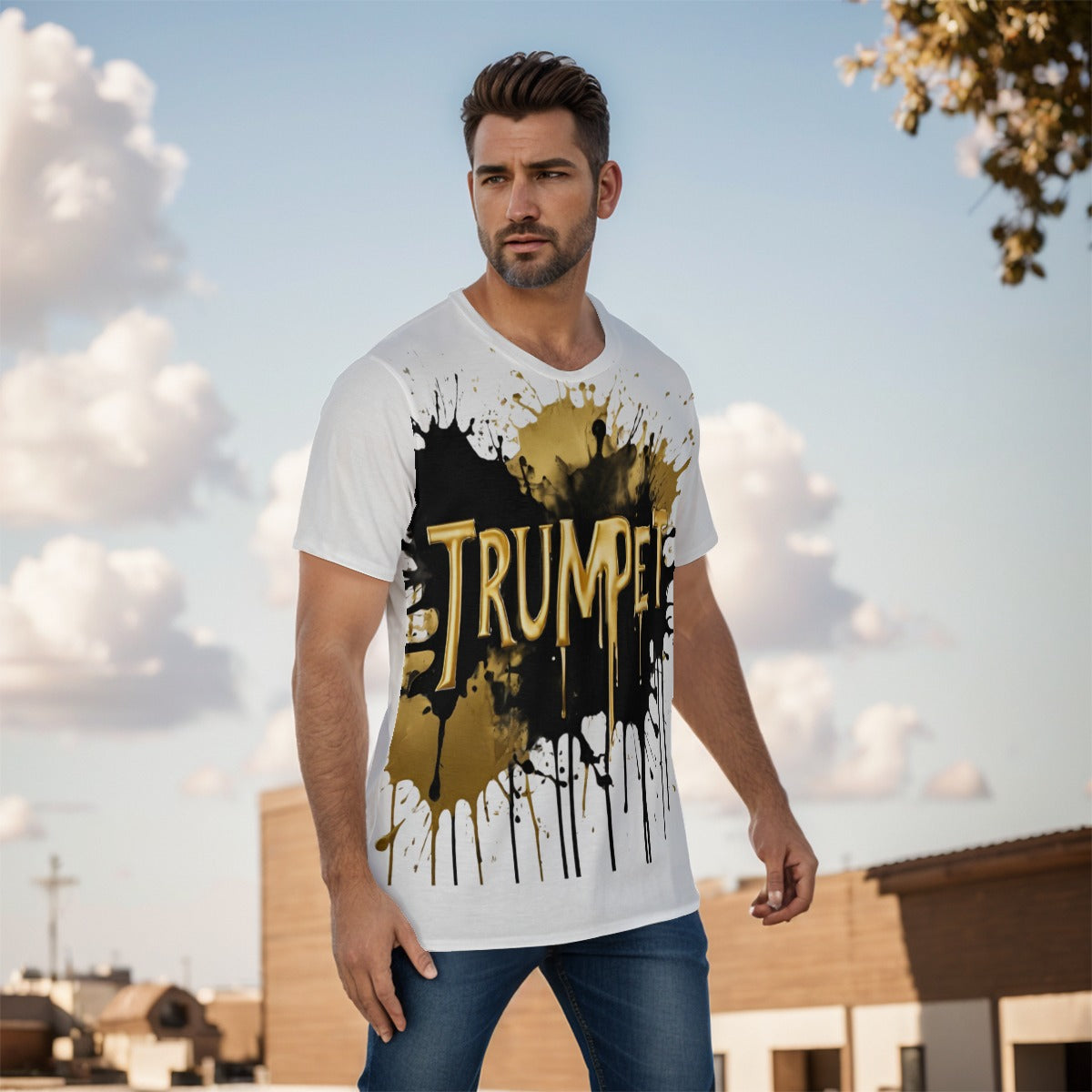 Men's "Trumpet" O-Neck T-Shirt
