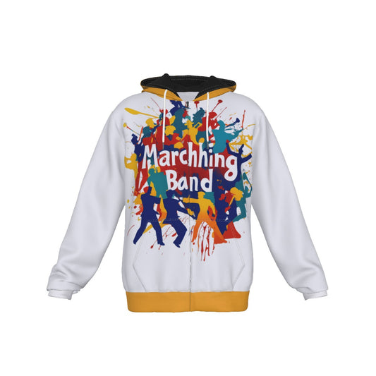 Unisex "Marching Band" Zip Up Hoodie With Pocket