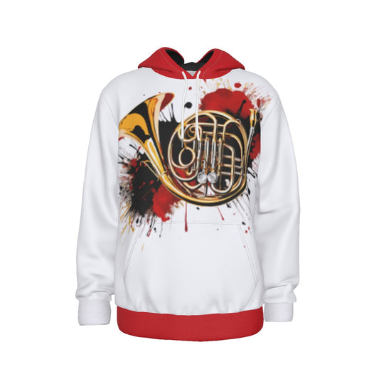 "French Horn"  Men's Pullover Hoodie
