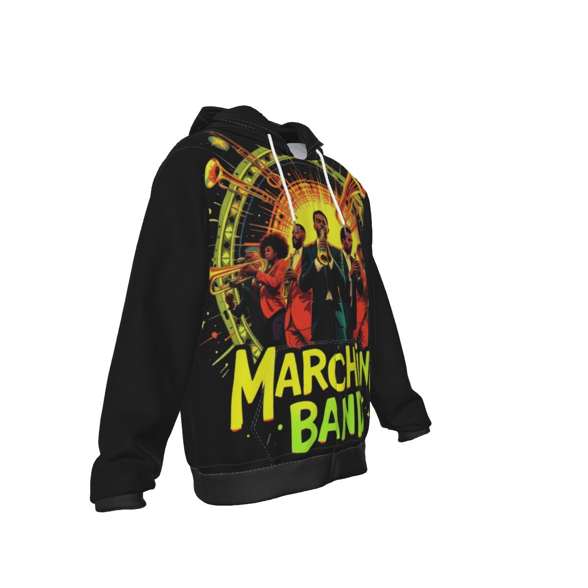 "Marching Band" Unisex Zip Up Hoodie With Pocket