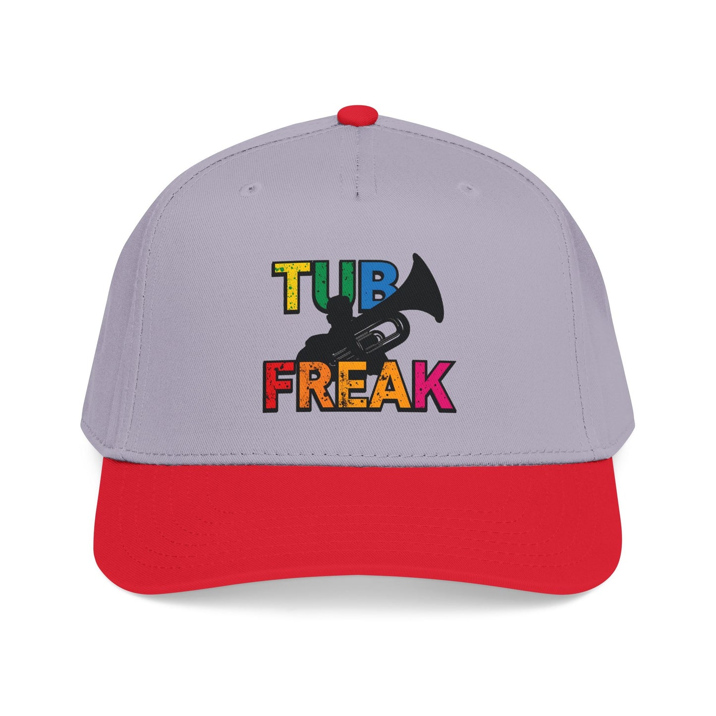Tuba Player Baseball Cap — Colorful Retro Band Embroidered Hat