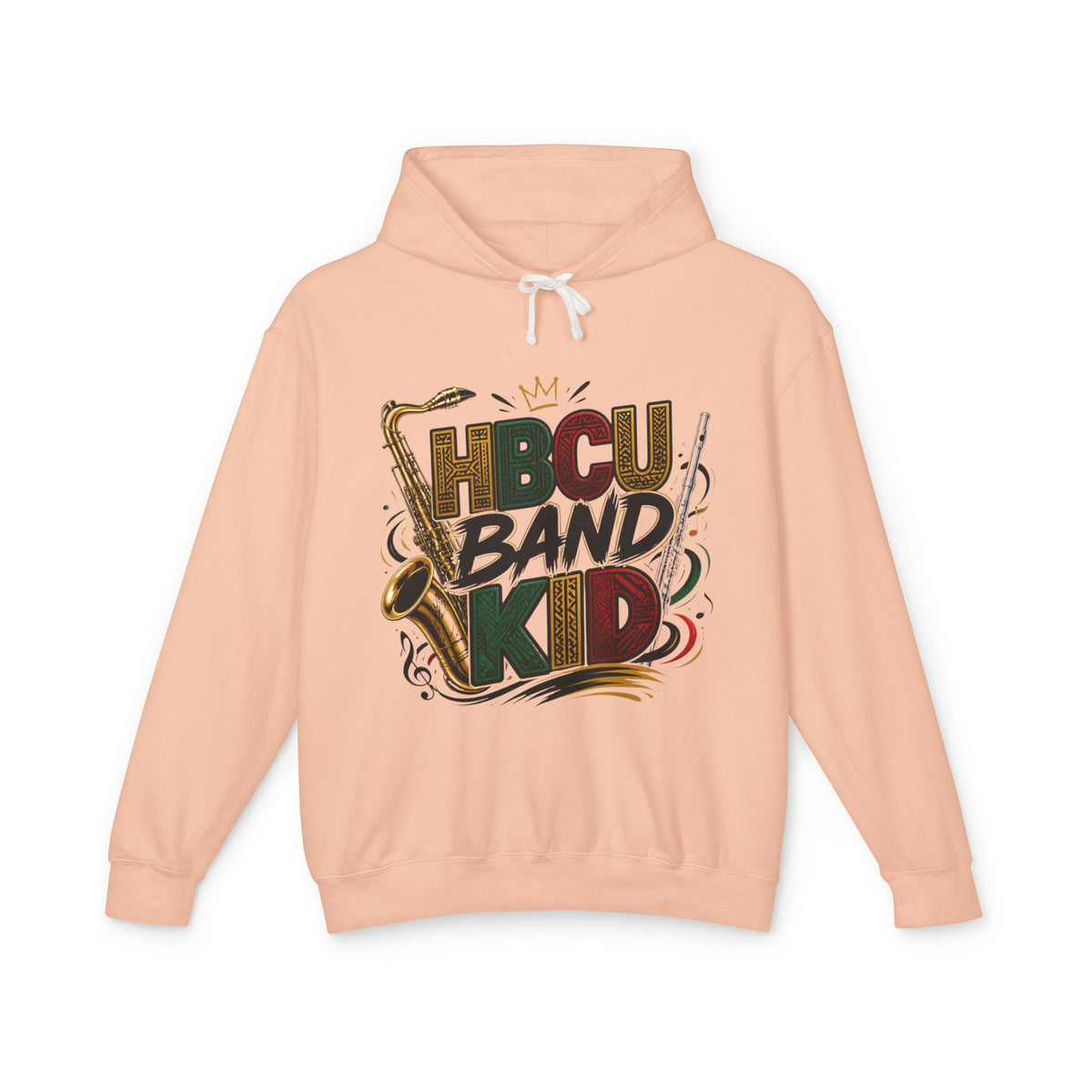 "HBCU Band Kid" Unisex Lightweight Hooded Sweatshirt