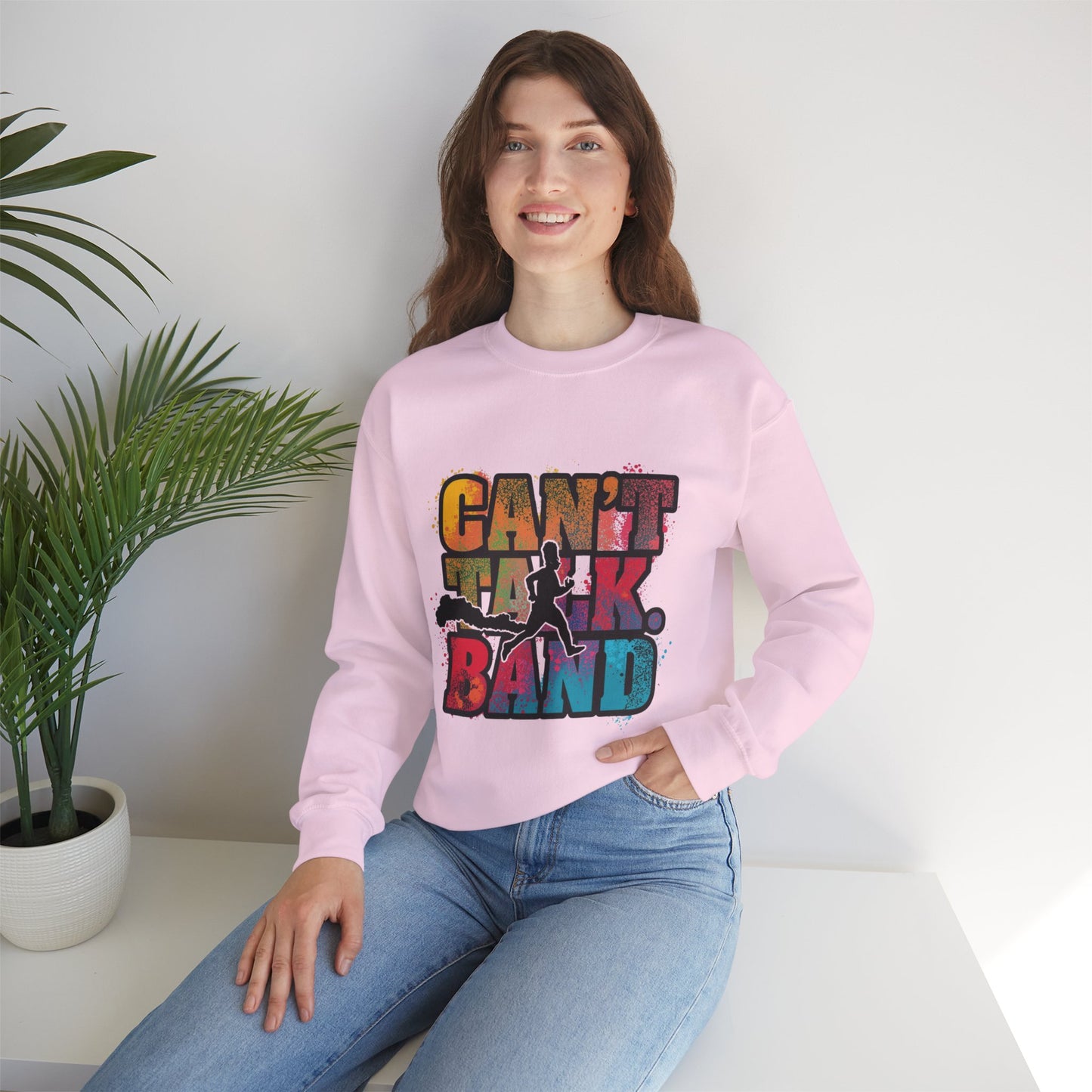 Can't Talk Band Sweatshirt — Retro Music Crewneck