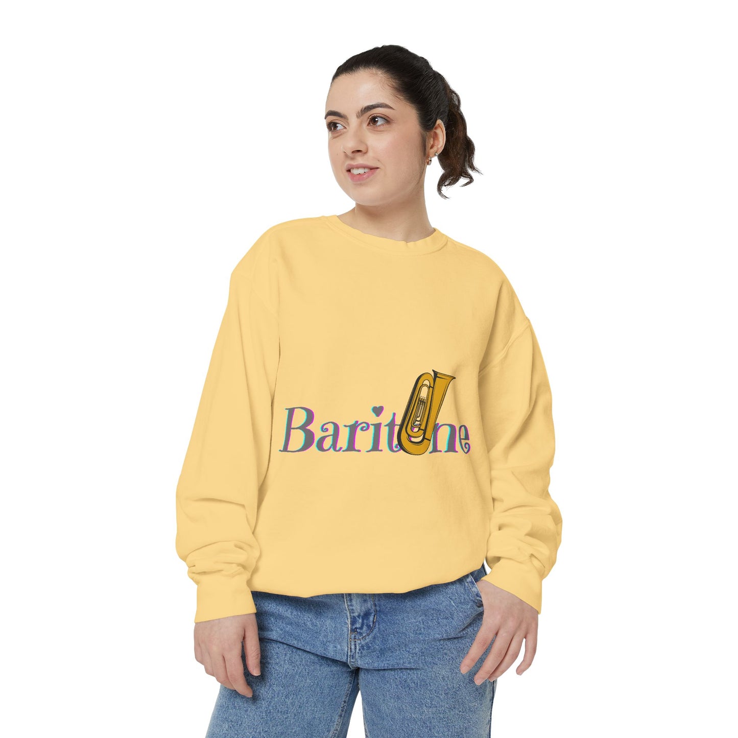 "Baritone" Unisex Garment-Dyed Sweatshirt