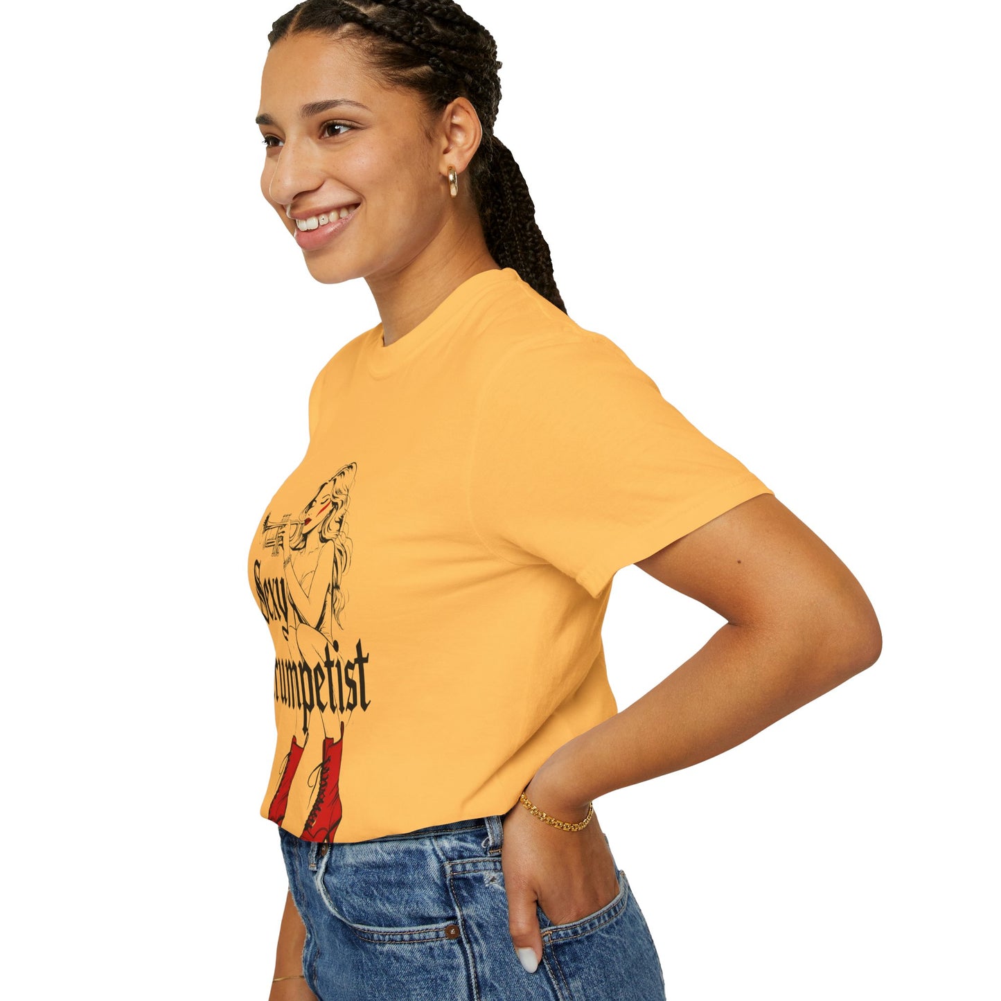 "Sexy Trumpetist"  Unisex Garment-Dyed T-shirt