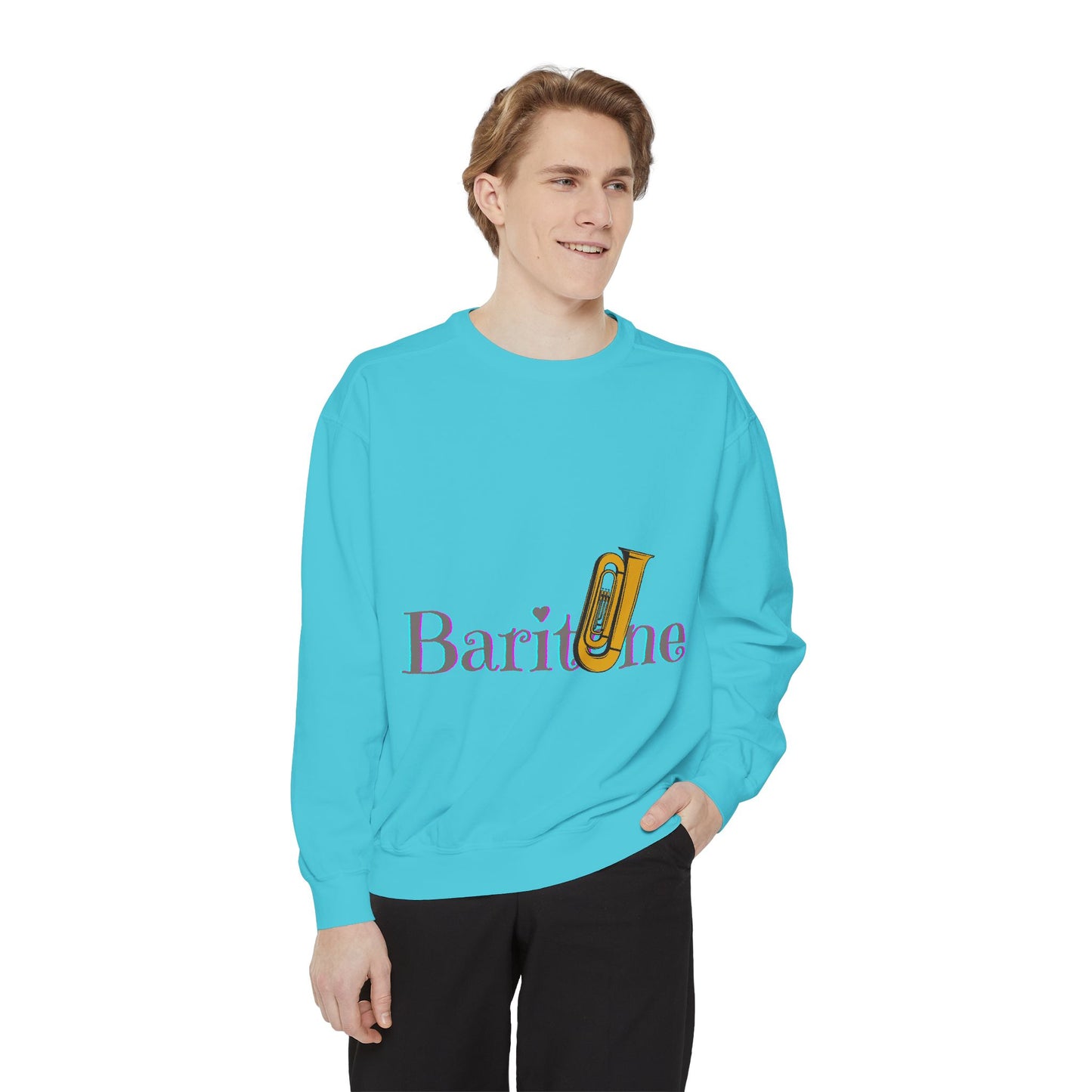 "Baritone" Unisex Garment-Dyed Sweatshirt