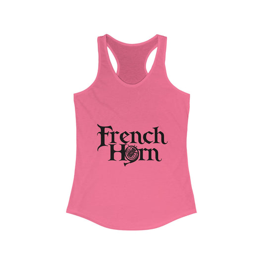 "French Horn" Women's Racerback Tank