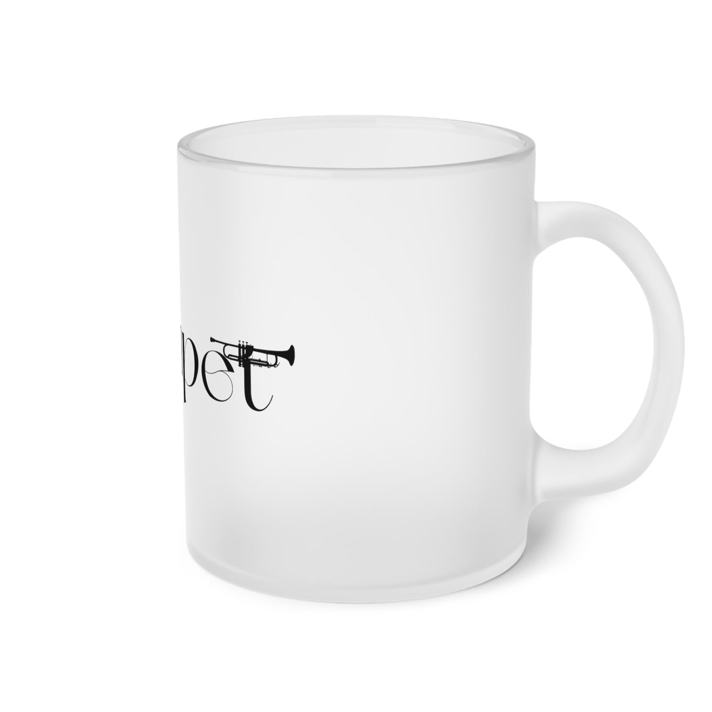 Trumpet Frosted Glass Mug