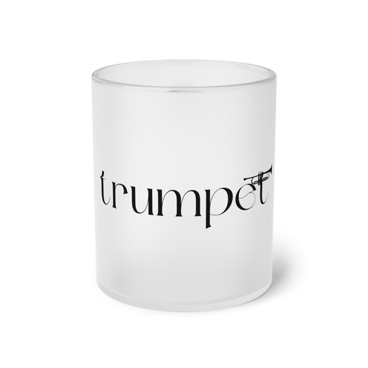 Trumpet Frosted Glass Mug