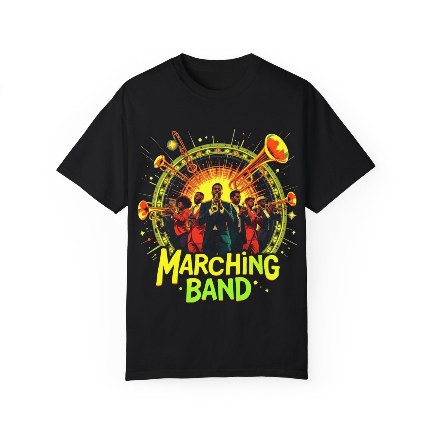 "Marching Band" Unisex Garment Dyed  T-Shirt