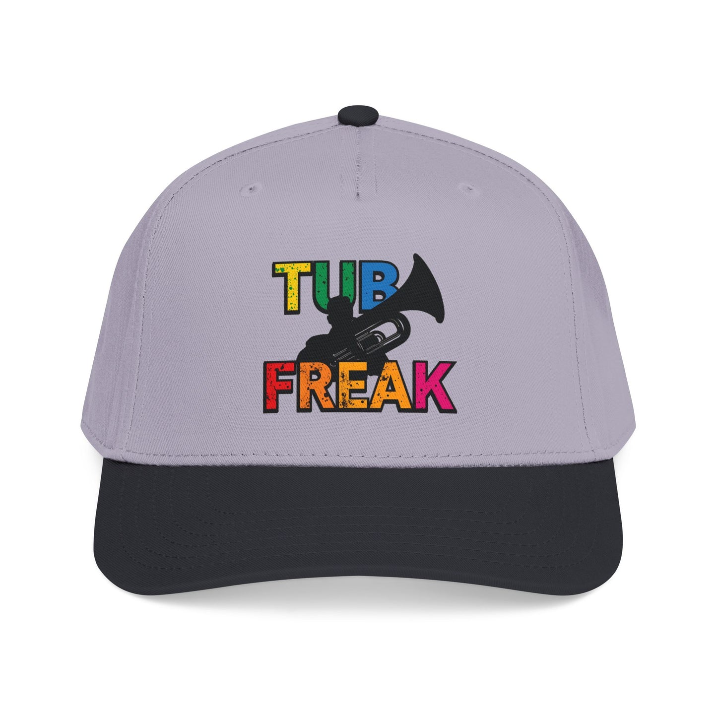 Tuba Player Baseball Cap — Colorful Retro Band Embroidered Hat
