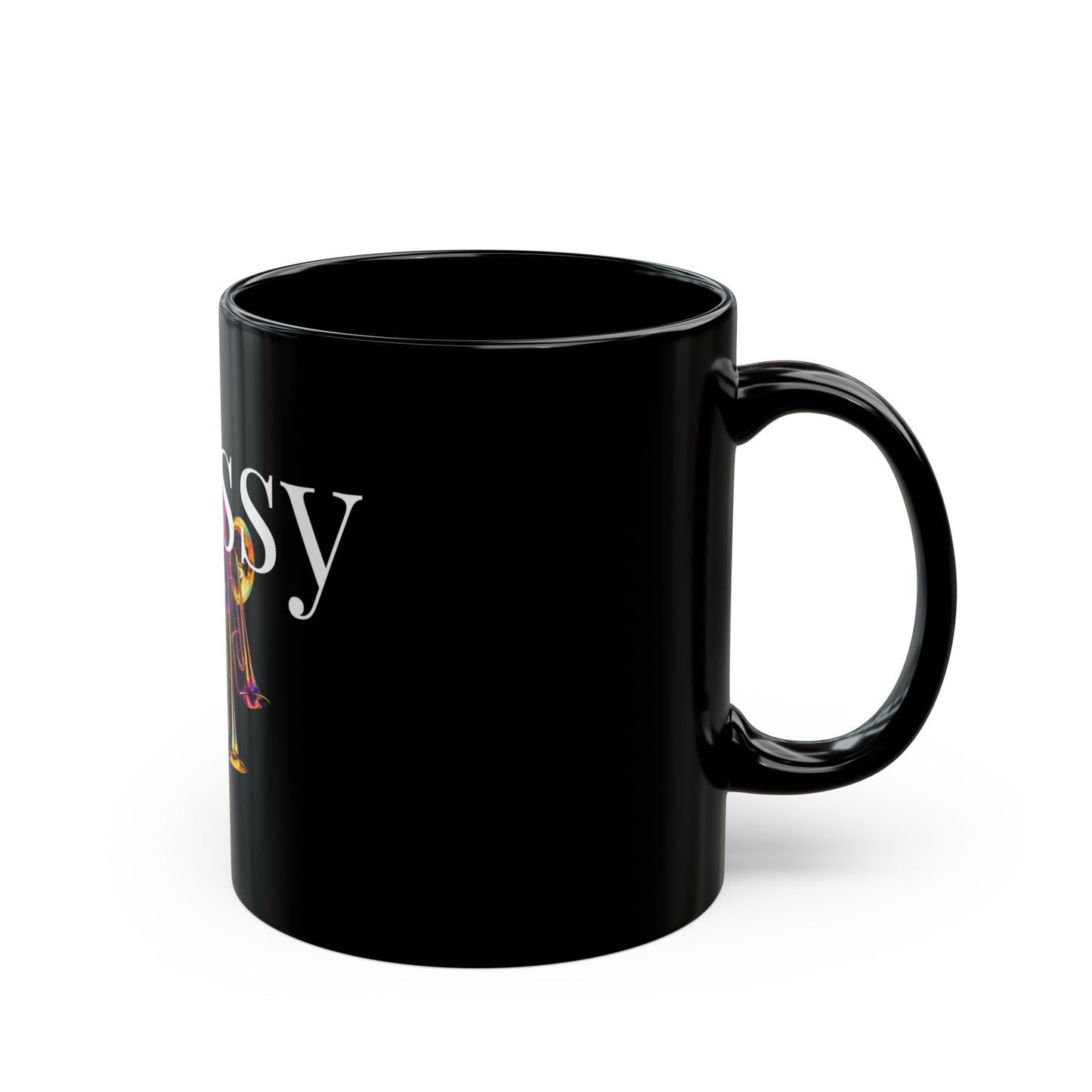 "Brassy" Black Mug (11oz, 15oz)